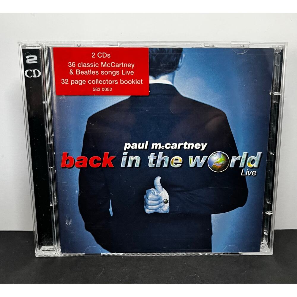 Paul McCartney Back in the World Live 2CD 2003 Capitol‎ EU